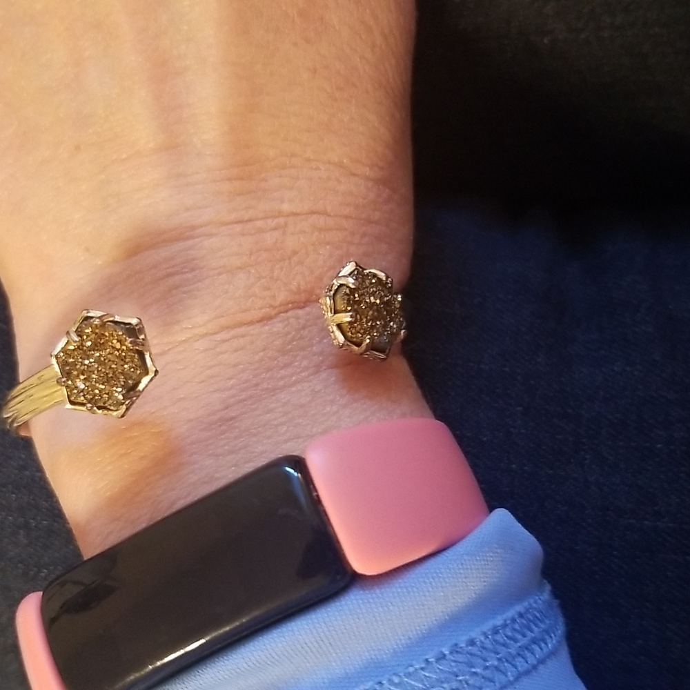 Kendra Scott cuff bracelet with drusy